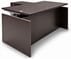 Mocha Adjustable Height Rectangular Front L-Shaped Desk