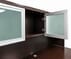 Mocha Peninsula L-Shaped Desk w/Hutch