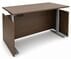 Modern Walnut Adjustable Height Manager's Desk