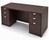Mocha Rectangular Manager's Desk w/6 Drawers