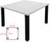 4' x 4' Conference/Meeting Table w/Square Post Legs