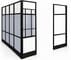 8' x 8' x 7'H Modular Office w/ Sound Absorbing PET Panels & Glass Clear Front Panels - Add On