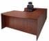 Cherry Laminate Bow Front U-Workstation 