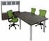 Conference Tables w/ Round Post Legs in 6' x 4' Size - See Other Sizes & Color Below