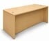 Maple Rectangular Executive Desk w/6 Drawers