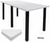 Standing Height Conference Tables w/Square Black Legs & White, Mocha, Maple, Black or Charcoal Top - 8' Length- See Other Sizes
