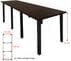 12' x 4' Standing Height Conference Table w/Square Post Legs