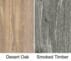 8' Desert Oak & Smoked Timber Conference Table w/ 6 Cream Leather Chairs Set