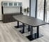 8' x 4' Boat Shape Conference Table with Black Steel Bases - Other Sizes Available