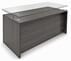 Charcoal Adjustable Height Manager's Desk