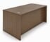 Modern Walnut Rectangular Managers Desk w/6 Drawers