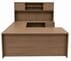 Urban Walnut Rectangular U-Shaped Workstation w/Hutch - 71
