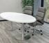 8' x 4' Oval Disc Base Conference Table - See Other Sizes