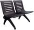 Ascend Steel Public Seating Series - 2-Seat Beam Seater in Black Shadow