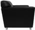 Black Leather Reception Seating - Club Chair