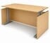 Maple Adjustable Height Manager's Desk