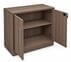 Urban Walnut 2-Door Locking Storage Cabinet