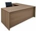 Urban Walnut Executive L-Shaped Desk w/6 Drawers - 71