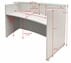 2-Person Curved Glass Top Reception Desk in Charcoal or White - 9' Wide
