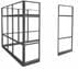 8' x 8' x 7'H Clear Glass Modular Office w/ Black Frame - Add-on Cubicle