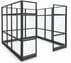 8' x 8' x 7'H Clear Glass Modular Office w/ Black Frame - Starter Cubicle