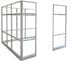 8' x 8' x 7'H Clear Glass Modular Office - Add-On Cubicle