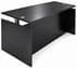 Black Adjustable Height Rectangular Front Desk