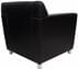 Black Leather Reception Seating - Club Chair