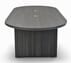 8' Charcoal Oval Racetrack Conference Table