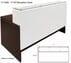 Emerge Glass Top Reception Desk w/Drawers & LED Light - 66