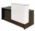Emerge Glass Top Reception Desk with ADA Surface