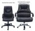 Extra Wide Big & Tall 500 Lbs. Capacity Leather Desk Chair w/ 28