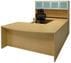 Maple Conference U-Shaped Workstation with Hutch