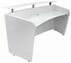 Modern High Gloss White Curved Reception Desk