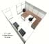 12' x 12' x 7'H White Laminate Modular Office with Clear Glass Front - Starter Cubicle