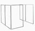 6'W x 6'D x 5'H Clear Acrylic Modular Office - Longitudinal Add-On