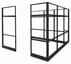 9' x 9' x 7'H Clear Glass Modular Office w/ Black Frame - Add-On Cubicle