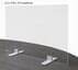 Adjustable Conference Table Clear Acrylic Safety Barrier  - Sets up 6', 8' or 9' Long - IN STOCK!