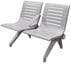 Ascend Steel Public Seating Series - 2-Seat Beam Seater in Gray Mist