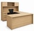 Beaumont Rectangular U-Shaped Workstation w/Hutch - 71