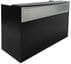 Black Salon Reception Desk Shell - Drawers Sold Separately