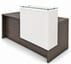 Emerge Glass Top Reception Desk with ADA Surface