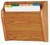 Oak Chart & File Rack Series -- 1 Pocket Chart/File Wall Rack