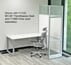 6' Long White Office Panel Wall Set with 24