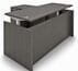 Charcoal Adjustable Height Manager's L-Shaped Desk
