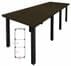 11' x 4' Standing Height Conference Table w/Square Post Legs