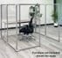 6'W x 6'D x 5'H Clear Acrylic Modular Office - Starter