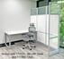 7.5' Long White Office Panel End Wall Set  - 7' Height