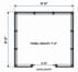 9' x 9' x 7'H Modular Office w/ Sound Absorbing PET Panels & Glass Clear Front Panels - Starter