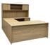 Beaumont Rectangular U-Shaped Workstation w/Hutch - 71